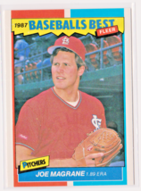 Joe Magrane  St Louis Cardinals Pitcher 1987 Fleer Baseballs Best Card # 24 - $1.67