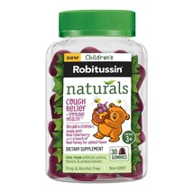 Robitussin Naturals Cough Relief/Immune Health Honey &amp; Elderberry 30Ct, Ages 3+. - £17.45 GBP