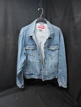 Y2k Wrangler Hero Denim Jacket Men XLT Blue Western Trucker Cowboy  - $35.99