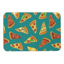 Mondxflaur Pizza Non Slip Bathroom Mat for Shower Quick Dry Diatom Mud Rugs - $18.99