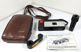 Vintage Kodak Pocket Instamatic 20 Camera, 110 Film, Wrist Strap, Brown Bag - £15.75 GBP