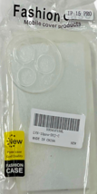 Soft Fashion Case for iPhone 15 PRO - CLEAR  - Protective TPU Bumper Case image 2