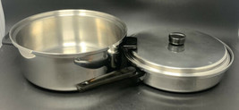 Unbranded 11&quot; Skillet And Pot w/Assist Handle &amp; Cover Tri-Clad Stainless Steel - $66.45