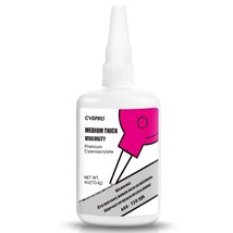 Cyanoacrylate (Ca) Super Glue, 4 Oz., Medium Thick, 750 Cps, Transparent. - $40.97