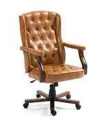 Vintage Tufted Faux Leather Ergonomic Executive Office Chair Swivel - $298.99+