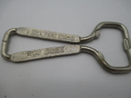 Coca-Cola 1960s Wire Bottle Opener Embossed Logo Have a Coke Vintage Steel Ecko - £3.31 GBP