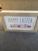 New Rae Dunn Easter sign HAPPY EASTER spring colorful Easter Eggs - £21.96 GBP