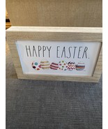 New Rae Dunn Easter sign HAPPY EASTER spring colorful Easter Eggs - £21.60 GBP