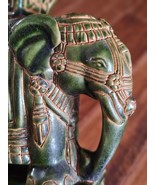 Vtg Elephant Ceramic Jade Green 50s 60s Retro MCM Boho Vase 8&quot; - €68,30 EUR