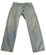 Vtg LEVIS 550 LIGHT WASH DENIM JEANS Actual 34x30 RELAXED FIT TAPERED Di... - $51.30