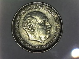1957 #63 Francisco Franco Caudillo DE ESPANA POR LA G. DE DIOS - $23.36
