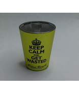 Keep Calm &amp; Get Wasted Biloxi Beach Mississippi Shot Glass - $9.88