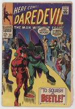 Daredevil 34 Marvel 1967 VG Stan Lee Gene Colan Beetle - $7.92
