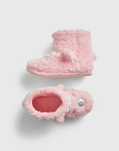 New Gap Kids Girls Pink Faux Fur Cozy Soft Sherpa Llama Bootie Slippers ... - $26.99