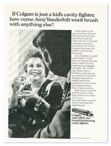 Print Ad Colgate MFP Toothpaste Amy Vanderbilt Vintage 1973 Advertisement - £7.62 GBP