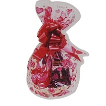 Valentines Day 6pc Cellophane Basket Bags With Pull Bow 3 Styles - 22&quot;x2... - $14.03