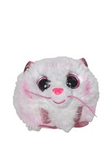 Ty Puffies Tabor Pink White Tiger Plush Stuffed Animal 2021 3.5&quot; - £10.19 GBP