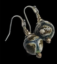 Natural Stone Dangle Earrings - $151.42 MXN