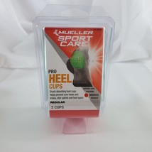 Mueller Sport Care Pro Heel Cups Shock Absorbing Heel Cups Regular Size 2 Cups - £7.96 GBP