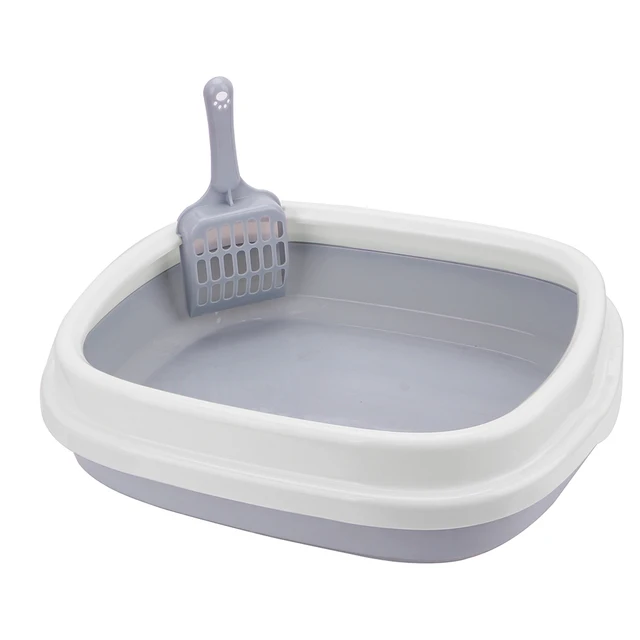 1 Set Pet Toilet Bedpan Training Plastic Sand Litter Box Cat Tray with S... - $23.89