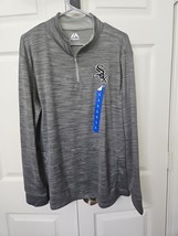 MLB Chicago White Sox Majestic  1/4 Zip Long Sleeve Pullover Men’s Large... - $24.70