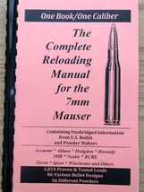 2016 THE COMPLETE RELOADING MANUAL FOR THE 7mm MAUSER, LOAD BOOKS USA - $150.22 MXN