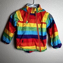 Alan Carl Casual Collection Kids 5/6 Rainbow Raincoat Bright Hooded Jack... - $29.53