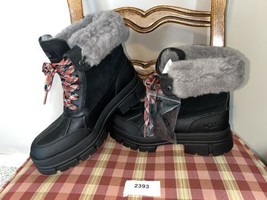 Women&#39;s UGG ASHTON ADDIE Waterproof Leather Winter Boots - Size 9 - NEW - $99.00