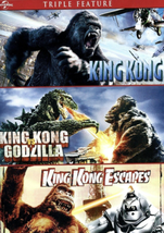 King Kong 2005 + King Kong Vs Godzilla + King Kong Escapes New Dvd 3 Films - £6.22 GBP