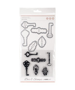 Decorative Dies And Clear Acrylic Stamps Keys And Locks - $46.50