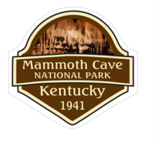 5&quot; mammoth cave national park kentucky 1941 state bumper sticker decal usa made - £21.57 GBP