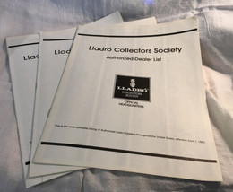 Lladro Collectors Society Authorized Dealer List 89, 90, 91 - £7.62 GBP