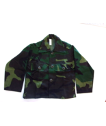 TODDLER MILITARY BDU WOODLAND CAMOFLAUGE JACKET SHIRT SIZE 4T MADE IN TH... - €13,14 EUR