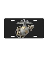 USMC License Plate Marines Marine Corps Emblem On Black - $422.26 MXN