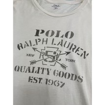 Polo Ralph Lauren Men T Shirt Ivory White Short Sleeve XL - $19.77
