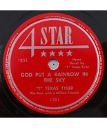 &quot;T&quot; Texas Tyler – God Put A Rainbow In The Sky - 1948 78 rpm  Record 4-S... - $35.68