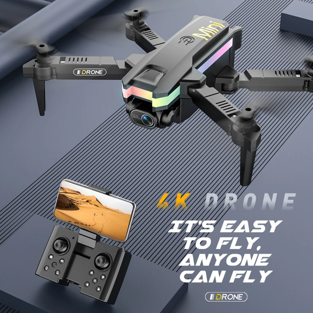 Play XT8 Mini Drone 4K HD Camera WIFI FPV Air Pressure Fixed Altitude FolAle RC  - $35.00