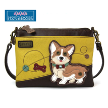 CORGI DOG MINI CROSSBODY PURSE MUSTARD CHALA - £34.37 GBP