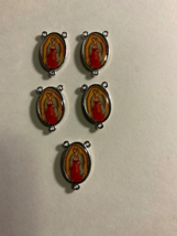 Rosary Center Piece with Our Lady of Guadalupe  - (5) Five pieces Lot - NEW - £3.88 GBP