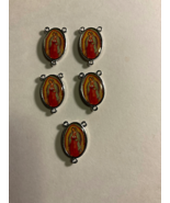 Rosary Center Piece with Our Lady of Guadalupe  - (5) Five pieces Lot - NEW - £3.95 GBP