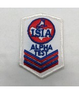 Vintage ISIA Alpha Test Embroidered Iron On Patch 3&quot; - $21.99 CAD