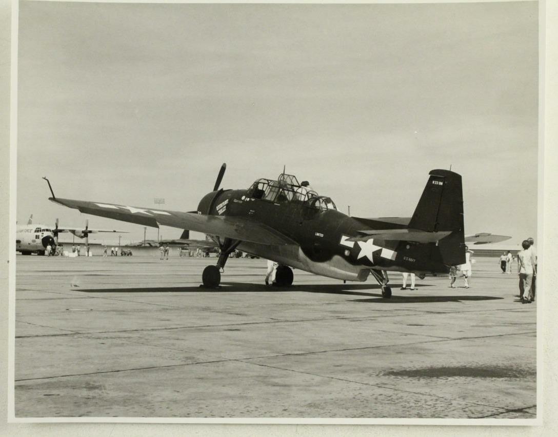 Vintage US Military Caswell Air Force Base Navy Air Corps WWII Era Plane... - $19.69