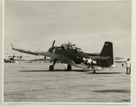 Vintage US Military Caswell Air Force Base Navy Air Corps WWII Era Plane Photo - £15.73 GBP