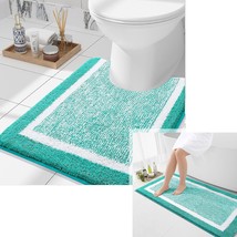 Bathroom Rug And Toilet Rug U-Shaped, Bath Rug Size 47X24 And Toilet Rug... - $67.99