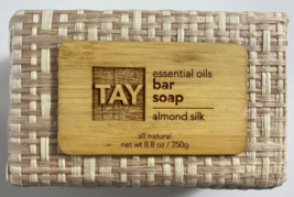 TAY Essential Oils Bar Soap Almond Silk Natural Organic Vegan Ingredients 8.8 oz - £10.89 GBP