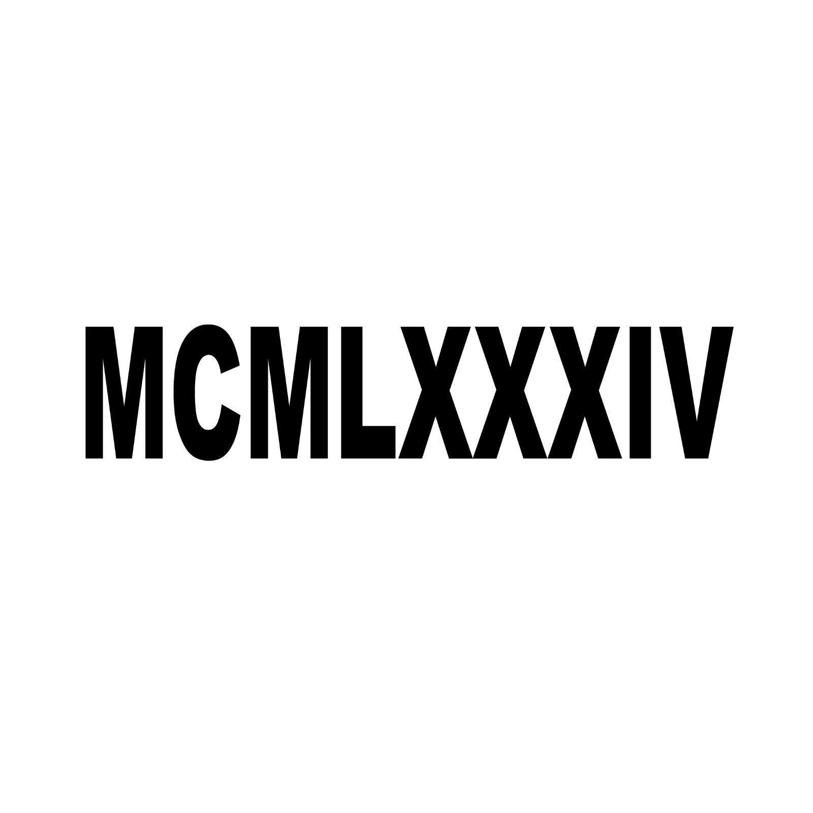 Primary image for (2) CUSTOM MCMLXXXIV Decals - Black