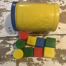 Vintage 1977 FISHER PRICE Baby&#39;s First Blocks Toddler Shape Sorter #414 - £8.48 GBP
