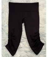 Lululemon In The Flow Cropped Leggings Size 6 Black Heather Athletic Wor... - €24,07 EUR