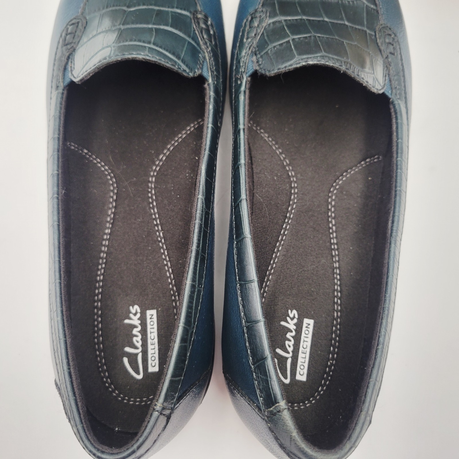 Clarks Women’s Shoes Sz 7.5 W Slip On Shoes Bayou BLUE  Item image 6