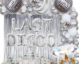 Last Disco Bachelorette Party Decorations - Silver White Balloon Garland... - $33.99